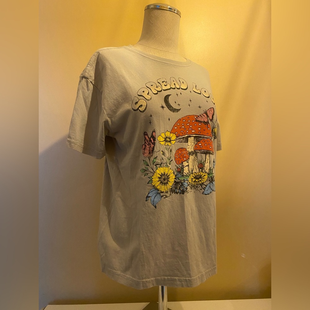Mushroom Spread Love Graphic T-Shirt